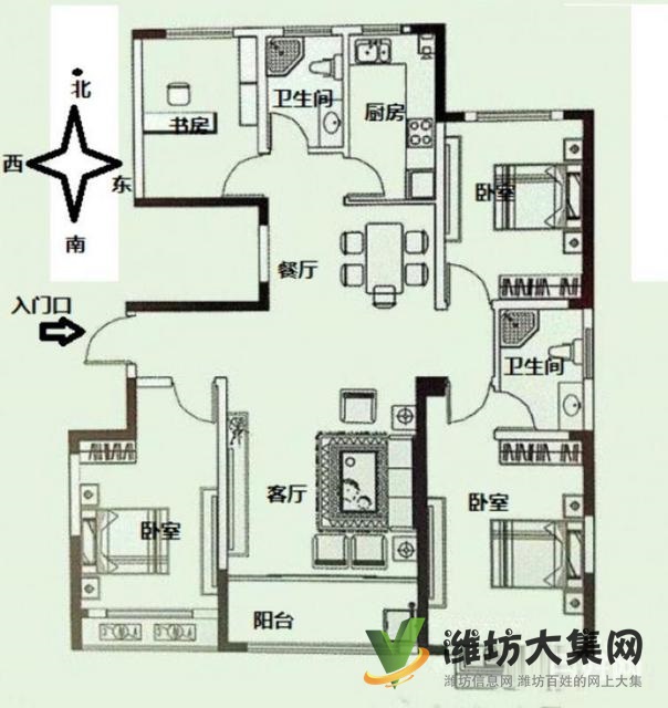 恒信無(wú)虛假翰聲恒大名都近恒信沁園小區(qū)大四室房主急售