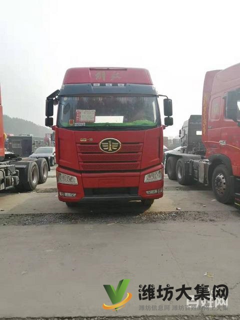 出售18年二手解放J6p牽引車領(lǐng)航版 460馬力