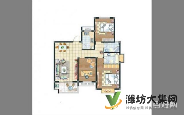 虞河植物園近人民單位房163平三室兩廳精裝