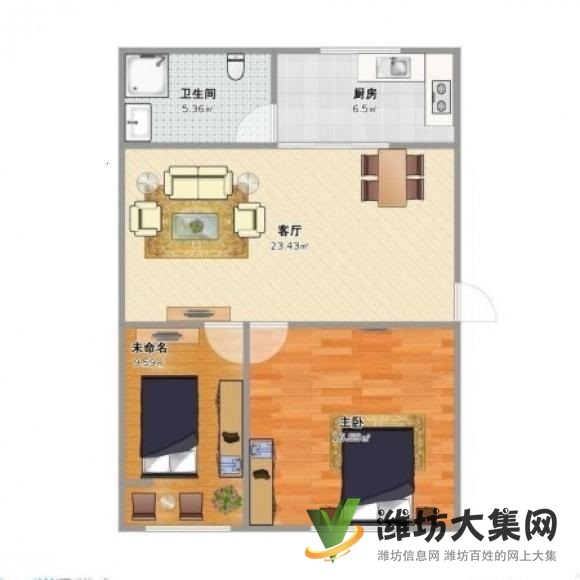 寶通街小學(xué)植物園寶通六號(hào)東鄰 御園毛胚兩居室 帶地