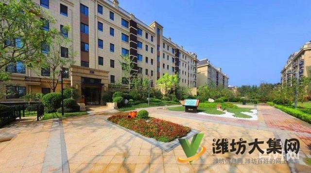 奎文區(qū)白浪河畔 高檔小區(qū) 陽光假日 法式 多層電梯