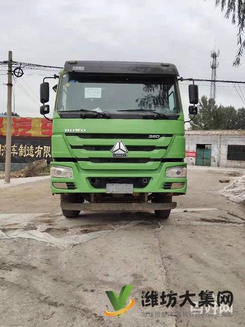 急售二手豪沃后八輪渣土車(chē) 5.8米大箱 380馬力
