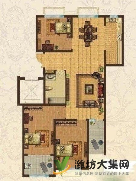 金馬公學楓丹壹號旁 浪琴灣129平 3室毛坯帶地下