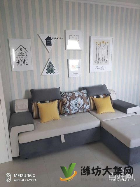 三友翡翠城90平米精裝修家具齊全拎包入住1000/