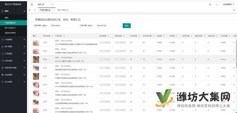 25175鞋業(yè)行業(yè)管理系統(tǒng)