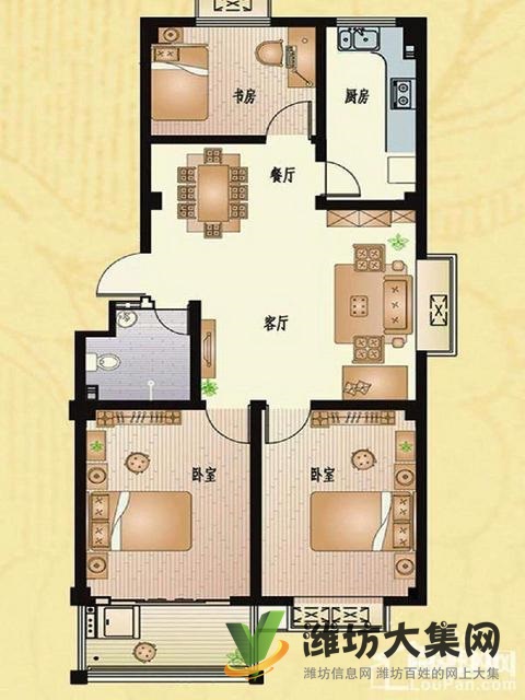 東風(fēng)街西園小學(xué)近多層112平大3室簡單裝修54.8