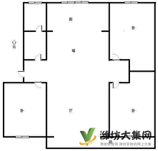新興家園 精裝修南北通透 3室2廳帶車(chē)位82.8萬(wàn)