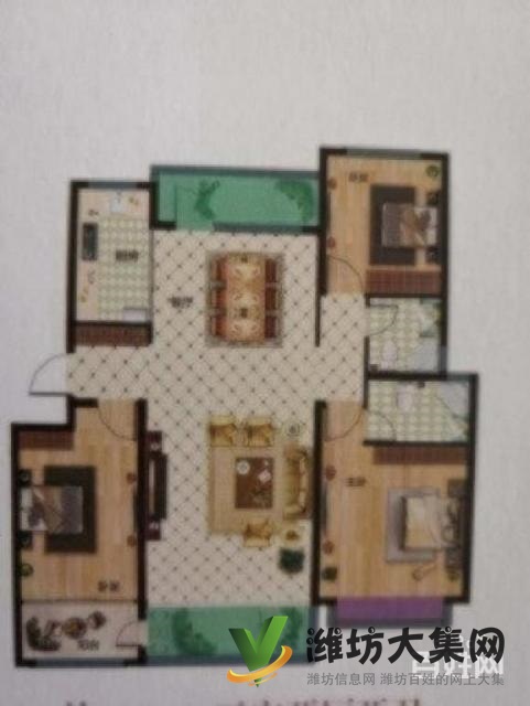 大華中央城和園 三室兩廳兩衛(wèi) 79萬(wàn) 134平方