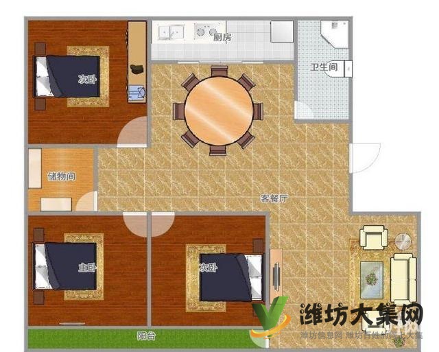 教師新村148平簡(jiǎn)裝帶車庫(kù)僅售69.8萬(wàn)