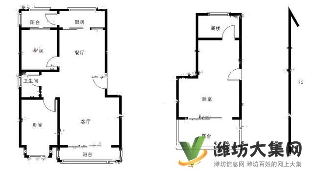 名都百盛園 多層復(fù)式90平+60 外置閣樓 55萬