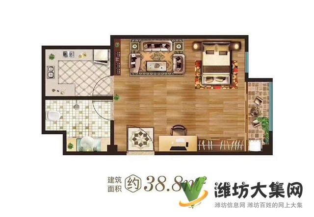 金都世家38~77平 公寓 精裝修拎包入住周邊配套