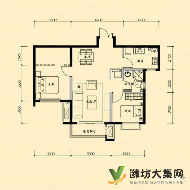 東風(fēng)街上城佳樂家近茂華紫苑公館93平2室精裝出稅6