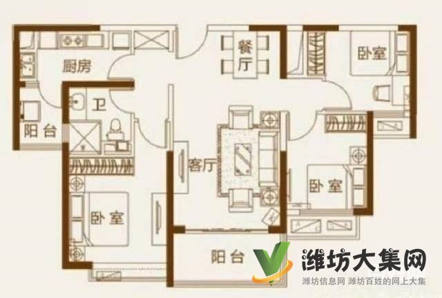 恒大名都  精裝未住   113平僅售95萬