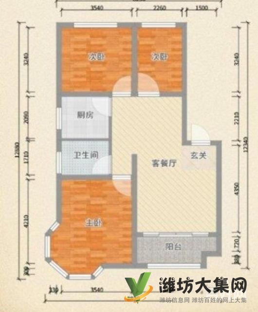 市北區(qū)供暖好位置佳的新龍現(xiàn)代城，精裝兩室，拎包入住