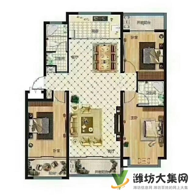 龍耀錦都136平三室兩廳兩衛(wèi) 南北通透H戶型一手房手續(xù)