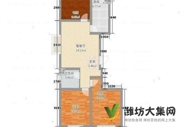 安全交易萬達(dá)近 金都時(shí)代新城 全明大三室 精裝 1