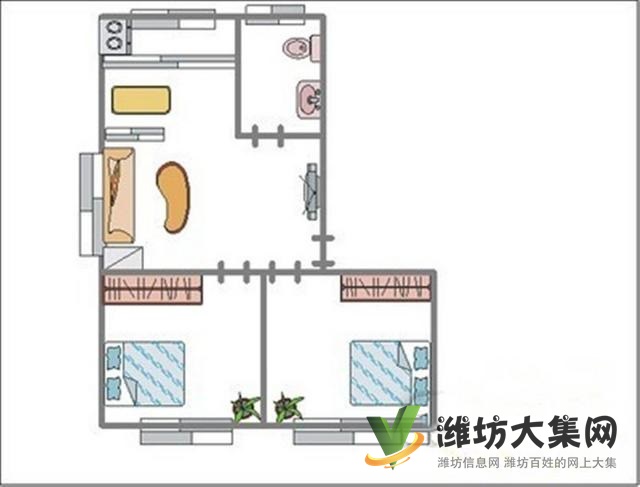 急售 北海路福壽街圣榮廣場(chǎng)東鄰二印宿舍精裝兩室朝陽(yáng)
