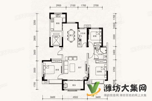 福樂多近 利昌學(xué) 校旁 濰城大盤電梯洋房南北通透三室兩廳兩衛(wèi)火急急新惠