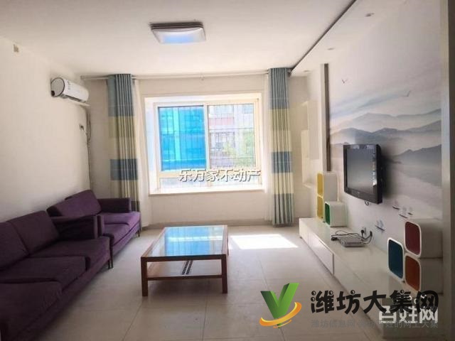 萬達(dá)濰坊中學(xué)近中央麗景精裝全齊兩室拎包入住可陪讀