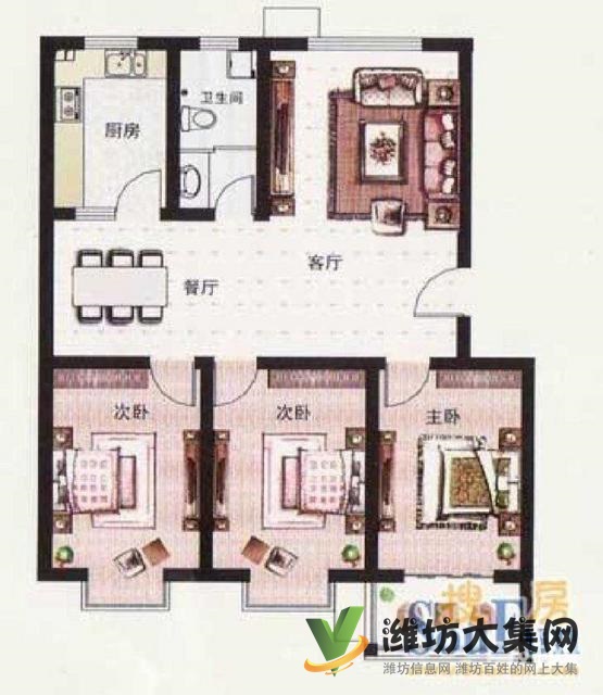 北關(guān)小 學近小高層6樓124平三室朝陽精裝未住出稅