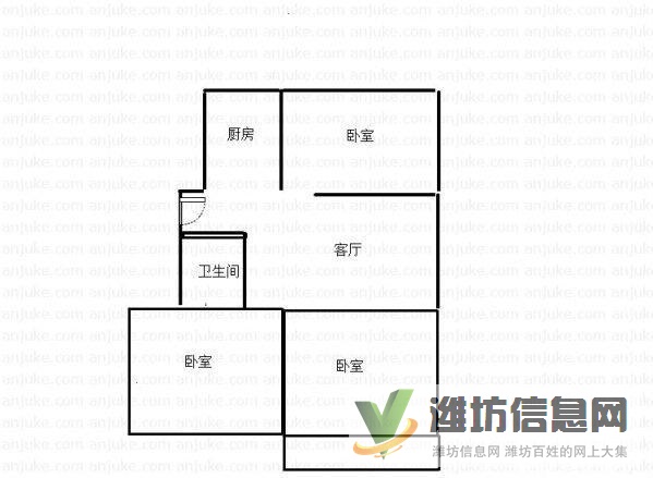 萬(wàn)達(dá) 泰華近 3室1廳1衛(wèi)拎包入住