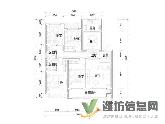 東金一號藍郡4室2廳2衛(wèi)